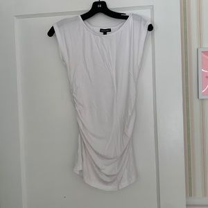 Isabella oliver white cap sleeve tee maternity